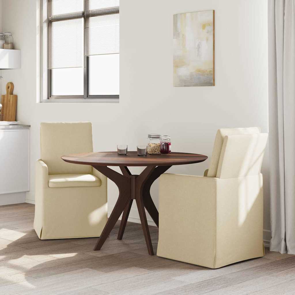 Sedie da pranzo 2 pcs Crema 57 x 67 x 98 cm Tessuto 42017923
