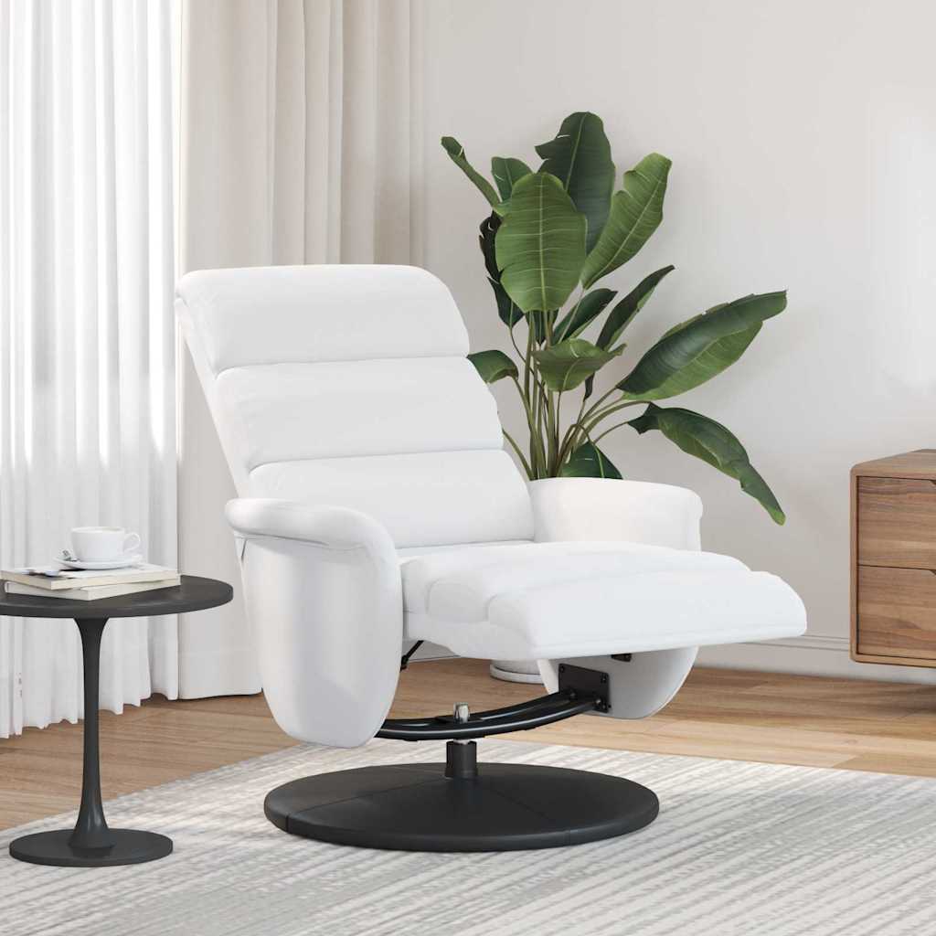 Poltrona reclinabile Bianco 71 x 98 x 106 cm Pelle sintetica 42018589
