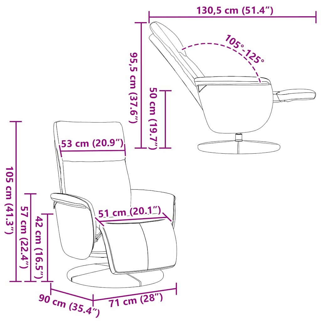Poltrona Massaggiante Nero 71 x 90 x 105 cm Pelle Sintetica 42018595