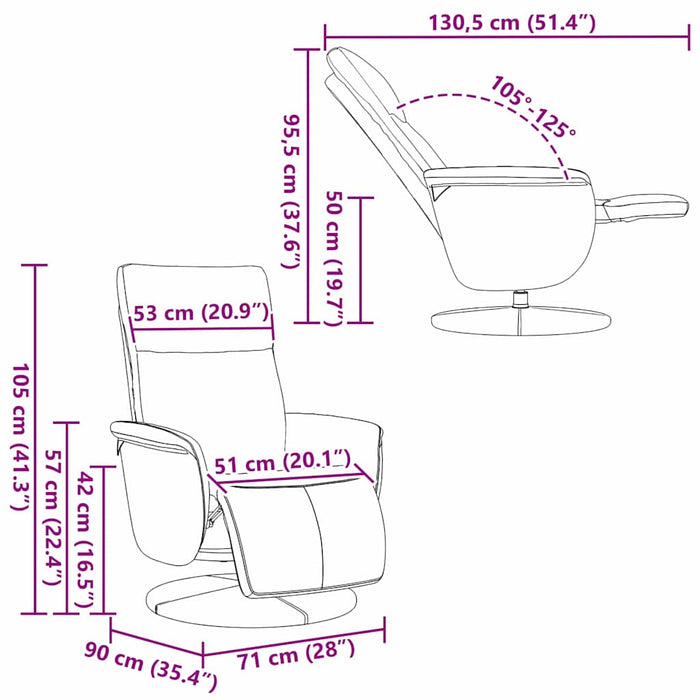 Poltrona Massaggiante Nero 71 x 90 x 105 cm Pelle Sintetica 42018595