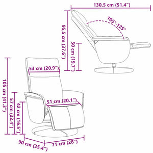 Poltrona Massaggiante Bianco 71 x 90 x 105 cm Pelle Sintetica 42018596