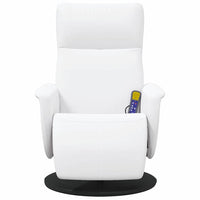 Poltrona Massaggiante Bianco 71 x 90 x 105 cm Pelle Sintetica 42018598