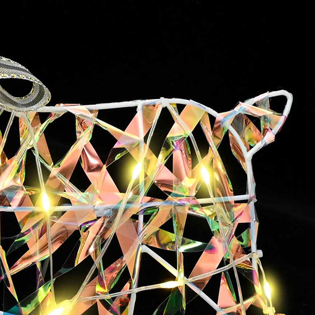 Renne LED con 80 LED 4 pcs Multicolore PET 3399386