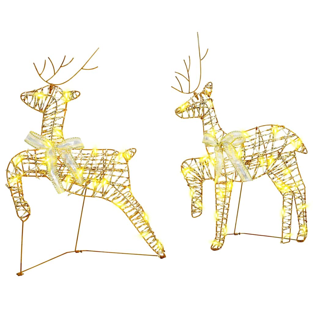 Renne LED con 40 LED 7 pcs Oro PET 3399389