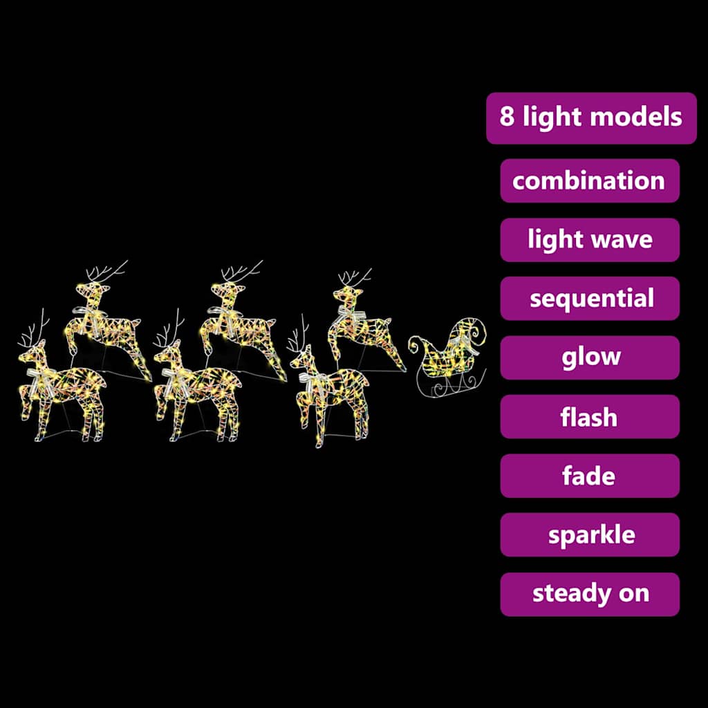 Renne LED con 40 LED 7 pcs Multicolore PET 3399391