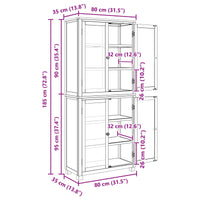 Set di Mobili per Magazzino con porta Marrone Legno multistrato 3328625