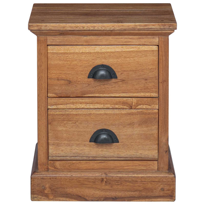 Comodino Naturale 40 x 30 x 50 cm Legno di teak solido 42017950