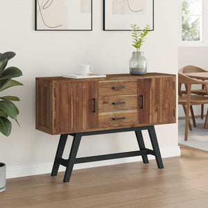 Supporto TV Marrone 110 x 30 x 75 cm Legno di teak solido 42017954