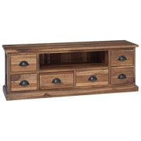 Supporto TV Marrone 110 x 30 x 40 cm Legno di teak solido 42017955