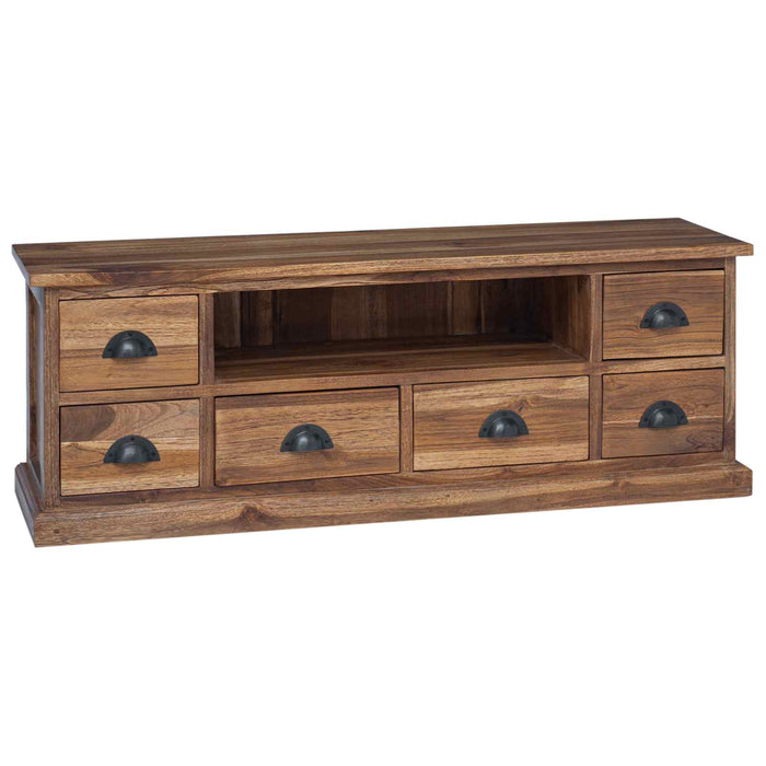 Supporto TV Marrone 110 x 30 x 40 cm Legno di teak solido 42017955