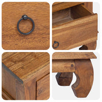 Supporto TV Marrone 110 x 35 x 40 cm Legno di teak solido 42017957