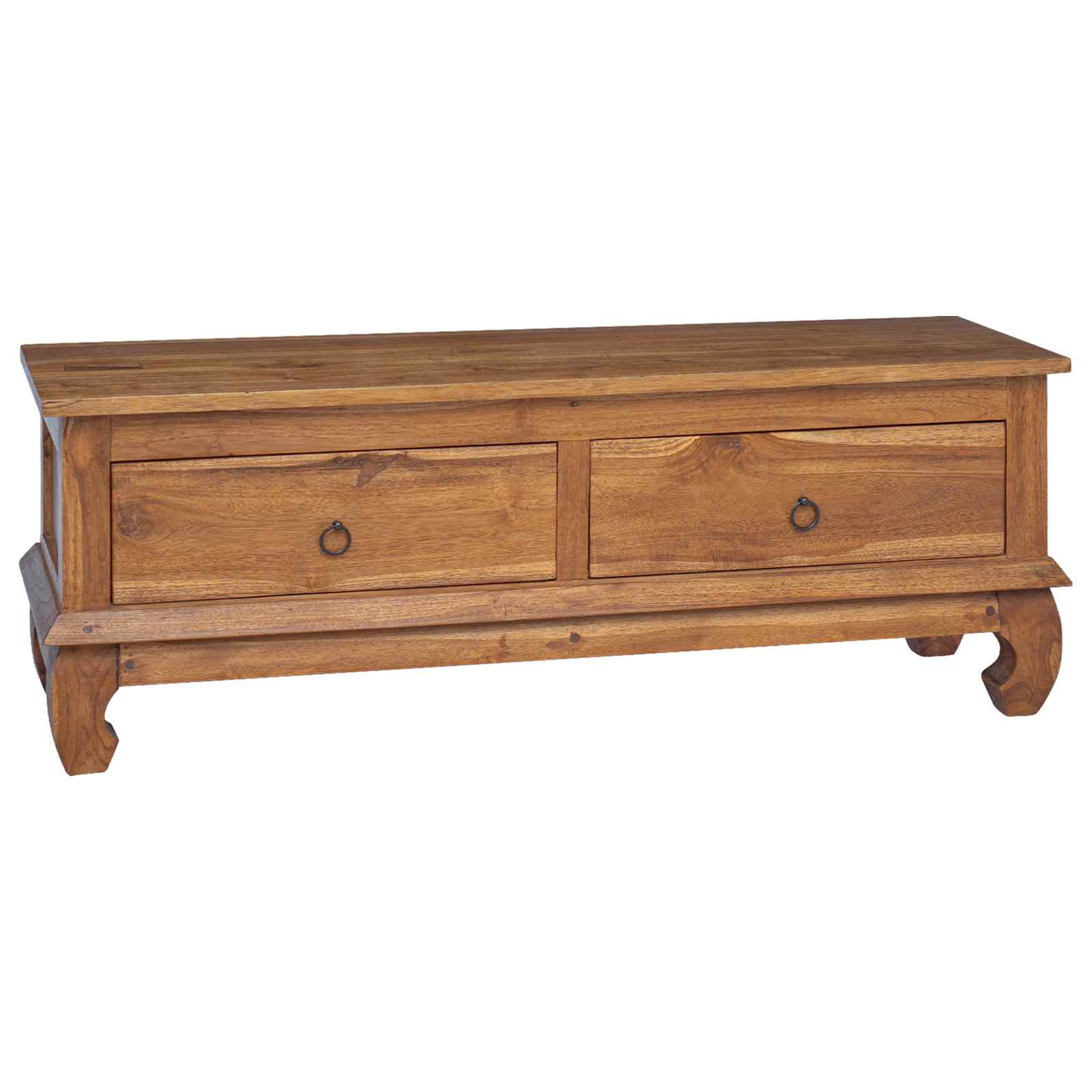 Supporto TV Marrone 110 x 35 x 40 cm Legno di teak solido 42017957