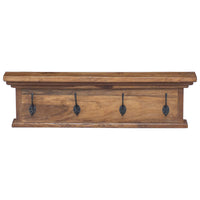 Appendiabiti montato a muro Naturale 70 x 10 x 20 cm 42017958