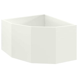Vaso d'angolo Bianco 60 x 60 x 35 cm Acciaio 883641