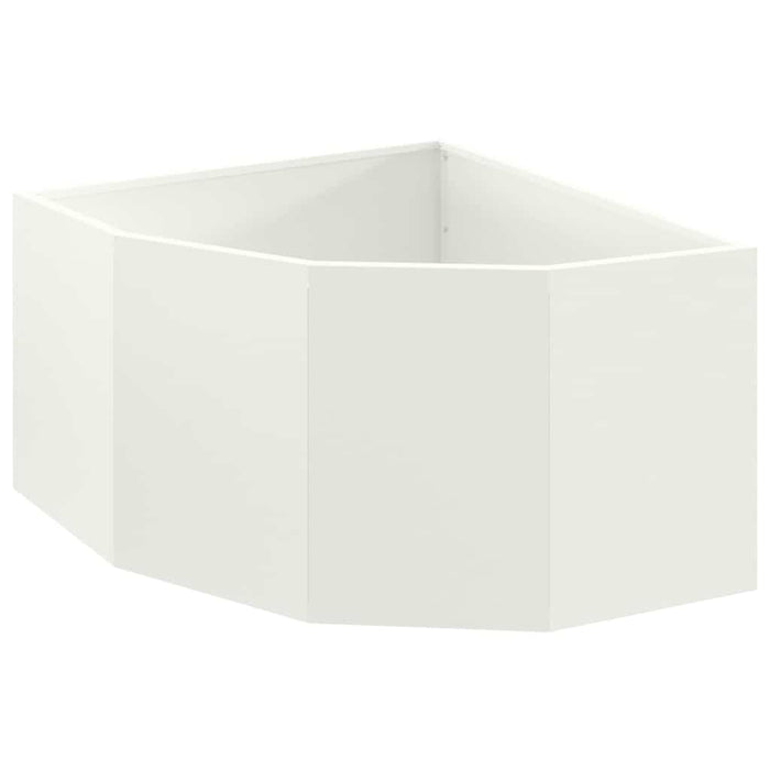 Vaso d'angolo Bianco 60 x 60 x 35 cm Acciaio 883641