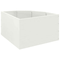 Vaso d'angolo Bianco 60 x 60 x 35 cm Acciaio 883641