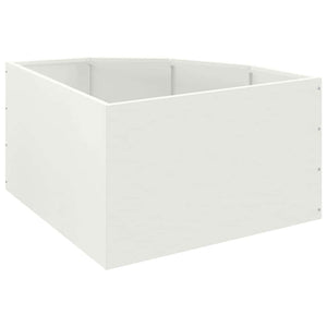Vaso d'angolo Bianco 60 x 60 x 35 cm Acciaio 883641