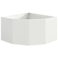 Vaso d'angolo Bianco 60 x 60 x 35 cm Acciaio 883641