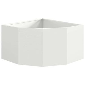 Vaso d'angolo Bianco 60 x 60 x 35 cm Acciaio 883641