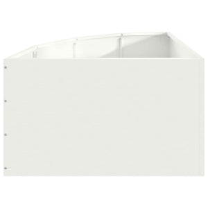 Vaso d'angolo Bianco 60 x 60 x 35 cm Acciaio 883641