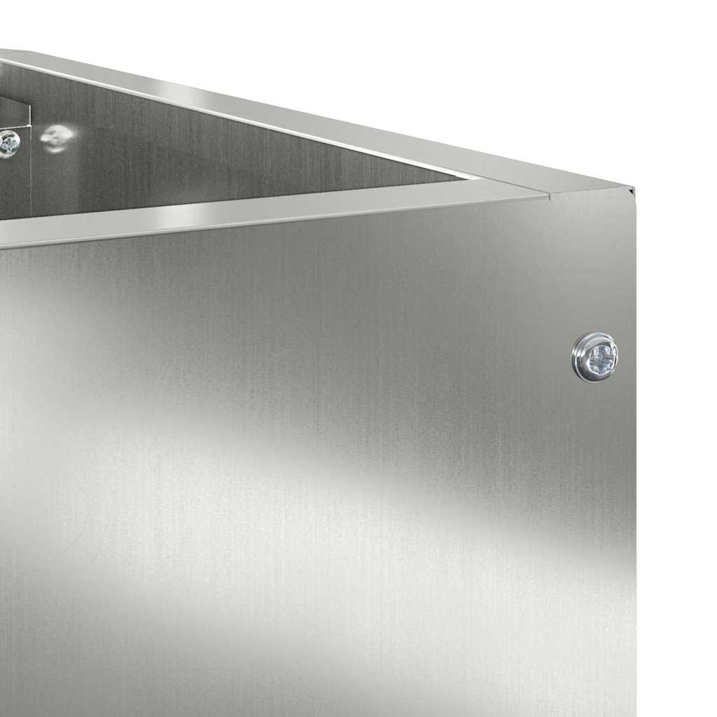 Vaso d'angolo Argento 60 x 60 x 35 cm Acciaio zincato 883645