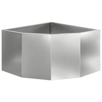 Vaso d'angolo Argento 60 x 60 x 35 cm Acciaio zincato 883645