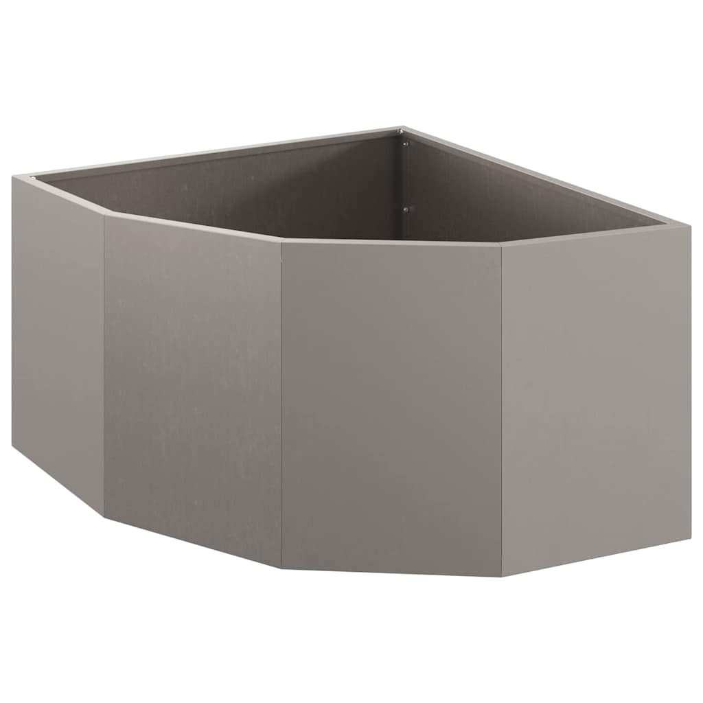 Vaso d'angolo Ruggine 60 x 60 x 35 cm acciaio corten 883646