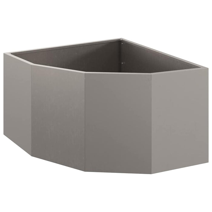 Vaso d'angolo Ruggine 60 x 60 x 35 cm acciaio corten 883646
