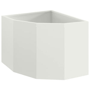 Vaso d'angolo Bianco 45 x 45 x 35 cm Acciaio 883648