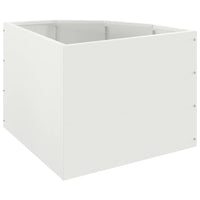 Vaso d'angolo Bianco 45 x 45 x 35 cm Acciaio 883648