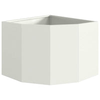 Vaso d'angolo Bianco 45 x 45 x 35 cm Acciaio 883648