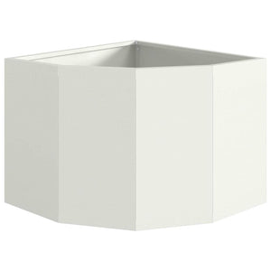 Vaso d'angolo Bianco 45 x 45 x 35 cm Acciaio 883648
