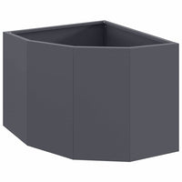 Vaso d'angolo Antracite 45 x 45 x 35 cm Acciaio 883649