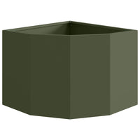 Vaso d'angolo Oliver verde 45 x 45 x 35 cm Acciaio 883650