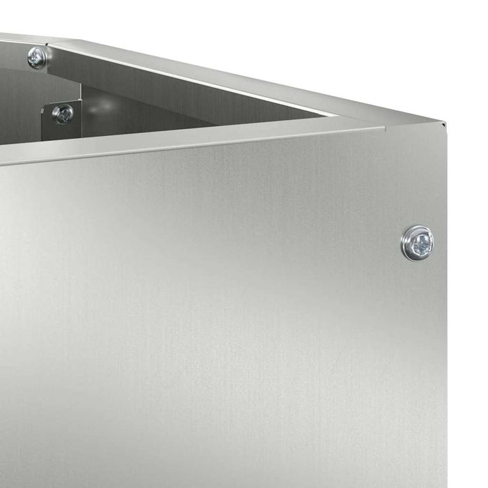 Vaso d'angolo Argento 45 x 45 x 35 cm Acciaio zincato 883652