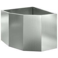 Vaso d'angolo Argento 45 x 45 x 35 cm Acciaio zincato 883652