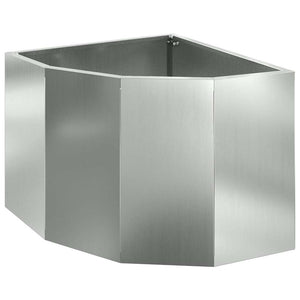 Vaso d'angolo Argento 45 x 45 x 35 cm Acciaio zincato 883652