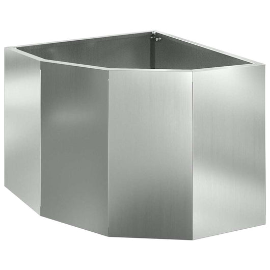 Vaso d'angolo Argento 45 x 45 x 35 cm Acciaio zincato 883652