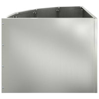 Vaso d'angolo Argento 45 x 45 x 35 cm Acciaio zincato 883652