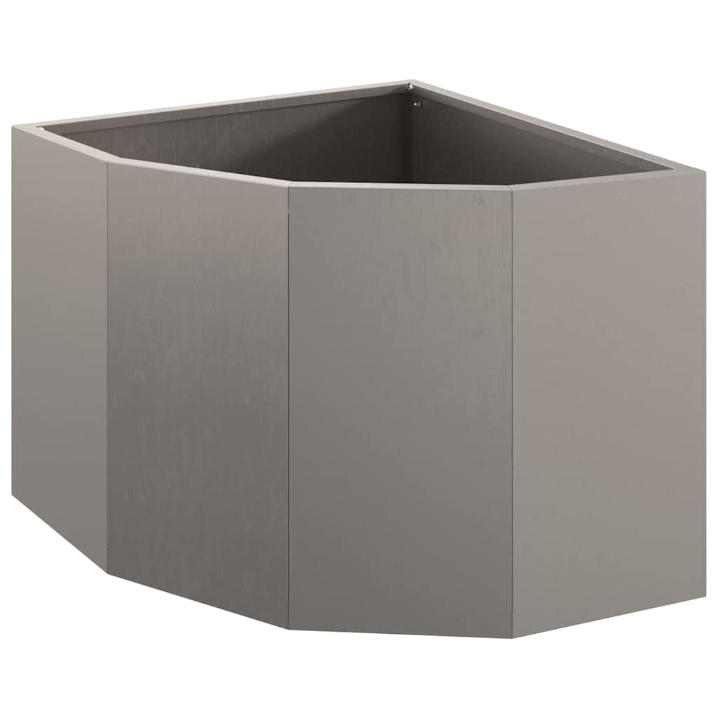 Vaso d'angolo Ruggine 45 x 45 x 35 cm acciaio corten 883653