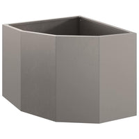 Vaso d'angolo Ruggine 45 x 45 x 35 cm acciaio corten 883653