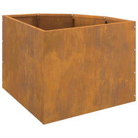 Vaso d'angolo Ruggine 45 x 45 x 35 cm acciaio corten 883653
