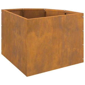 Vaso d'angolo Ruggine 45 x 45 x 35 cm acciaio corten 883653