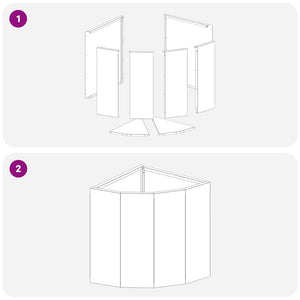 Vaso d'angolo Bianco 30 x 30 x 35 cm Acciaio 883655