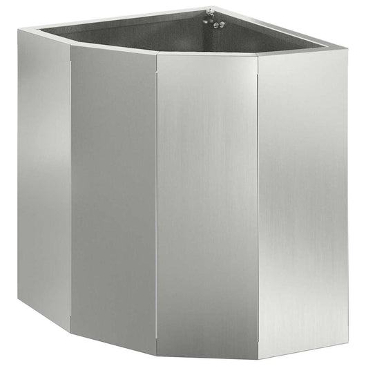 Vaso d'angolo Argento 30 x 30 x 35 cm Acciaio zincato 883659