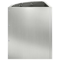 Vaso d'angolo Argento 30 x 30 x 35 cm Acciaio zincato 883659