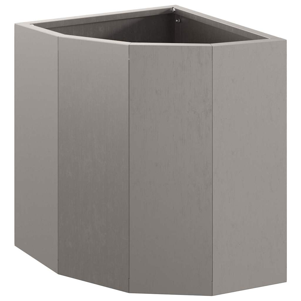 Vaso d'angolo Ruggine 30 x 30 x 35 cm acciaio corten 883660