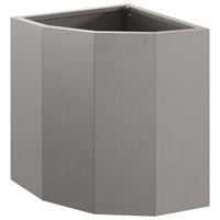 Vaso d'angolo Ruggine 30 x 30 x 35 cm acciaio corten 883660