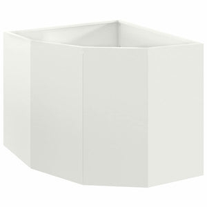 Vaso d'angolo Bianco 60 x 60 x 50 cm Acciaio 883662