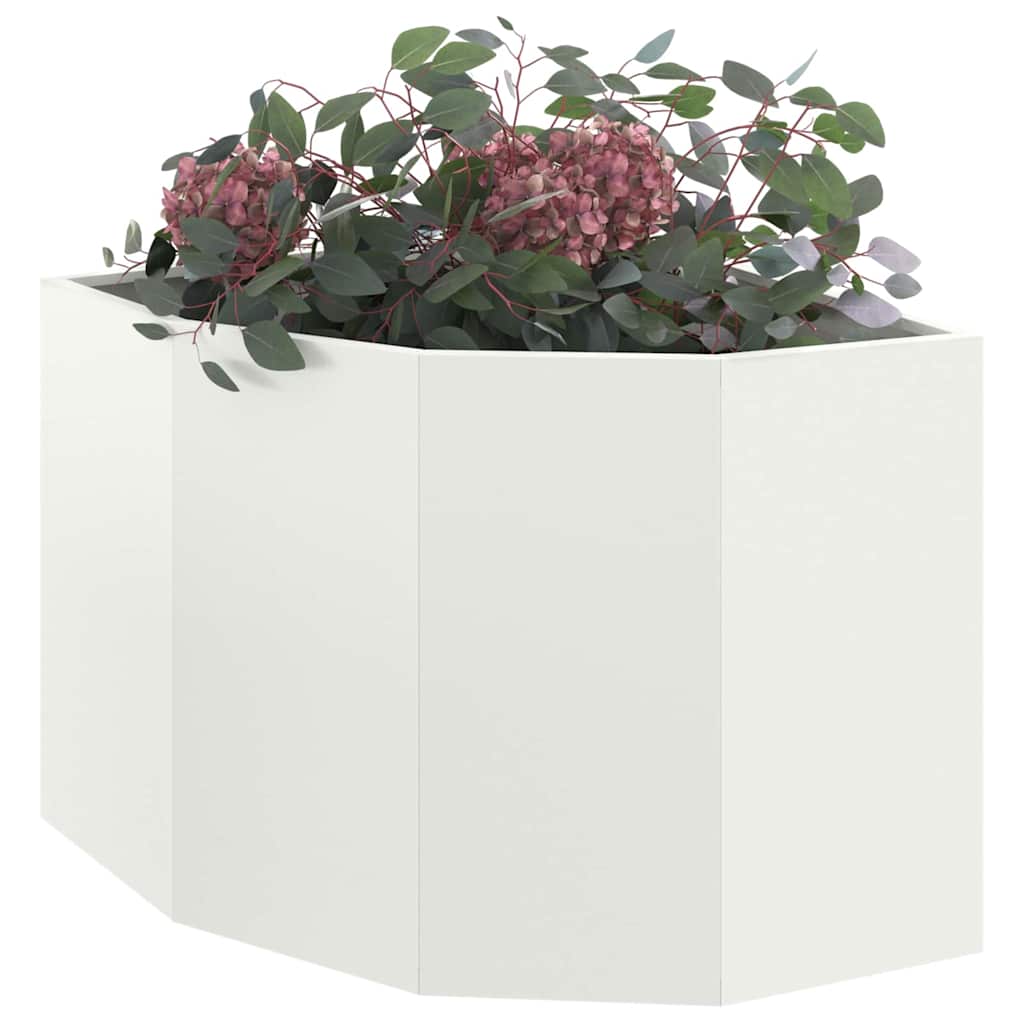 Vaso d'angolo Bianco 60 x 60 x 50 cm Acciaio 883662